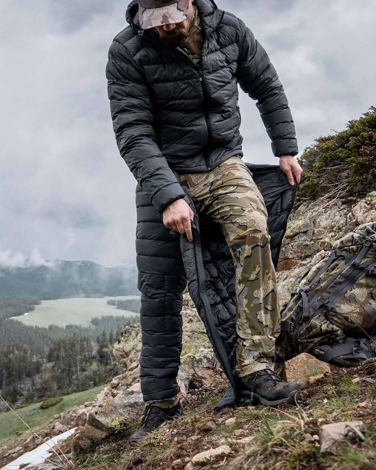 Super Down LT Pant | Ash