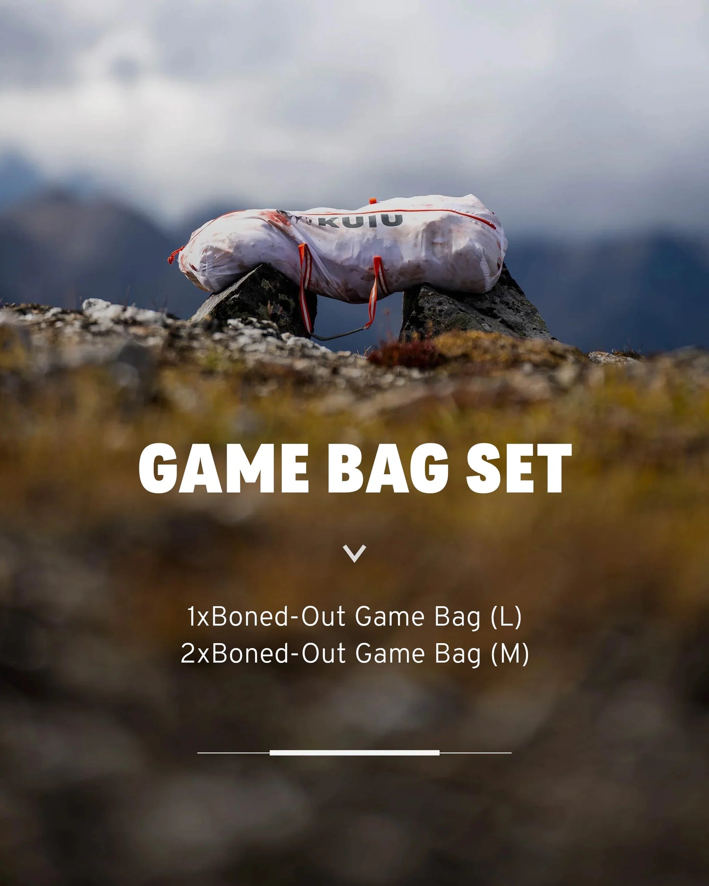 KUIU Boned-Out Game Bag Set | White