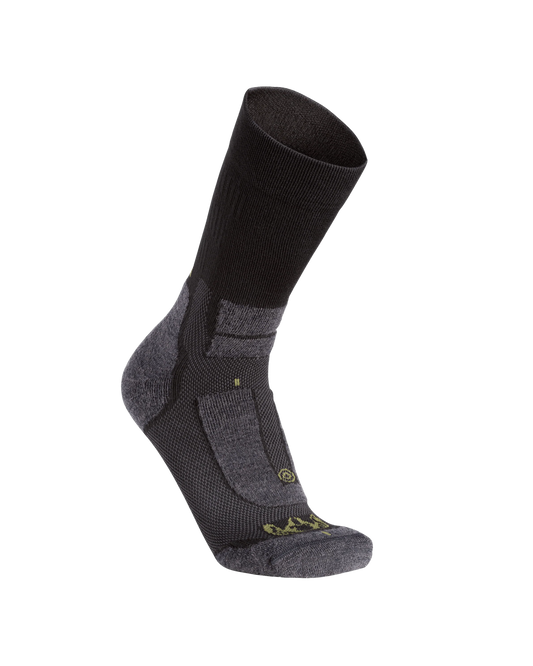 StrongWool Hybrid Crew Sock | Grey Green