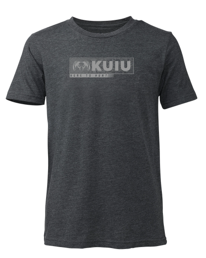 Youth Here to Hunt Gritstone T-Shirt | Charcoal