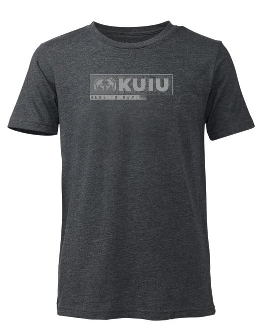 Youth Here to Hunt Gritstone T-Shirt | Charcoal