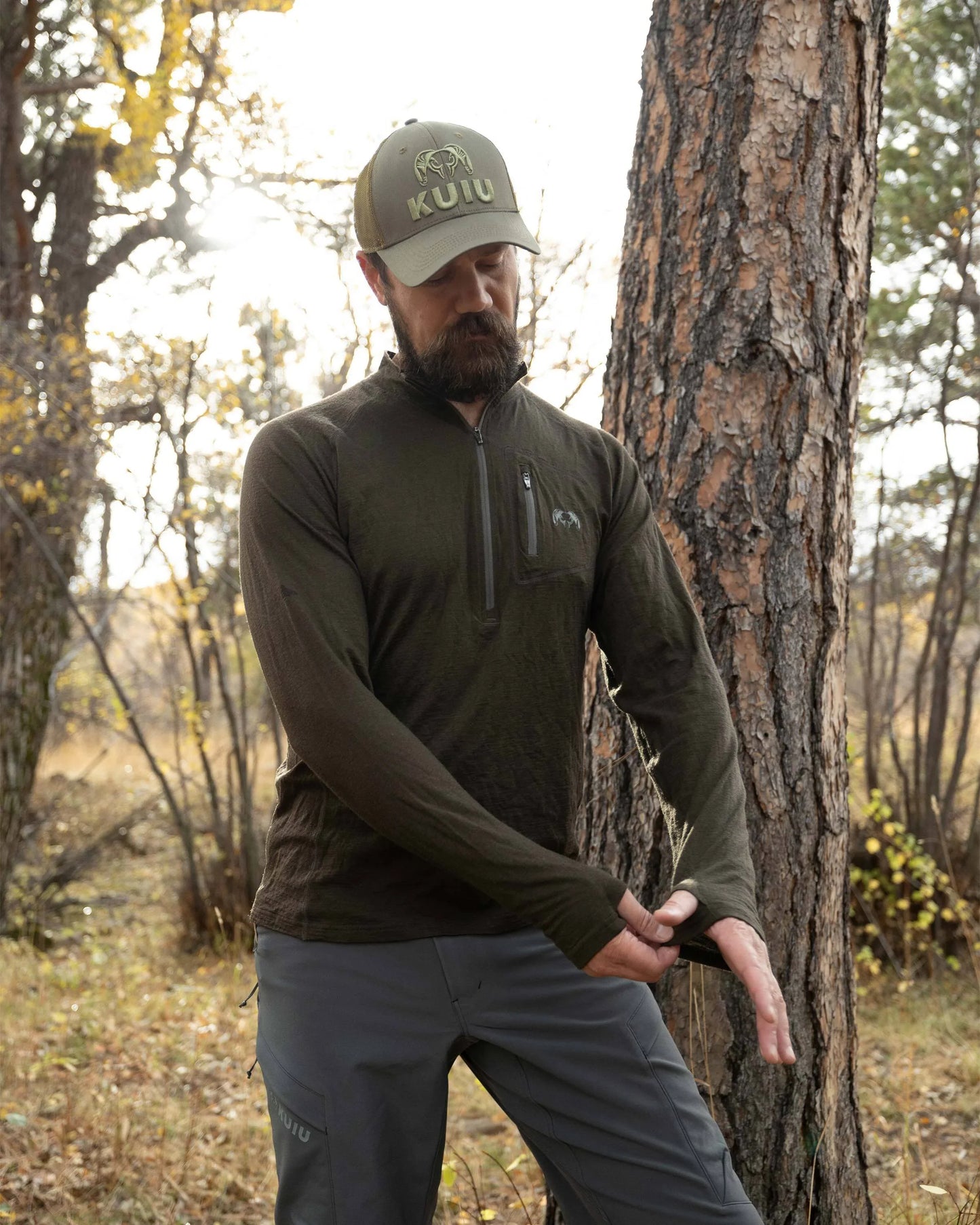 ULTRA Merino 145 Zip-T Hunting Shirt | Verde