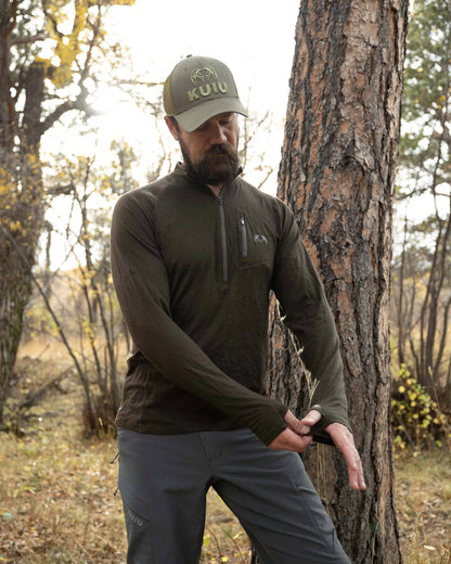 ULTRA Merino 145 Zip-T Hunting Shirt | Verde