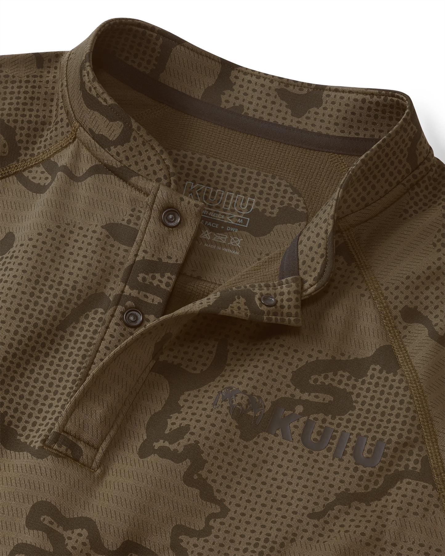 Ridgepoint Fleece Henley | Coyote Brown Tonal