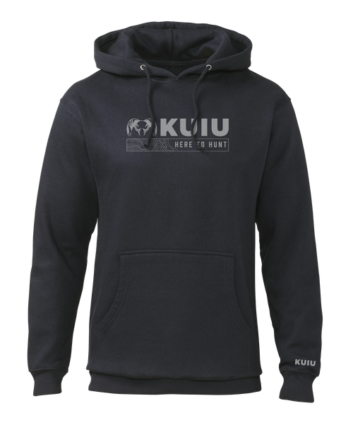 KUIU Topo Here to Hunt Hoodie | Navy