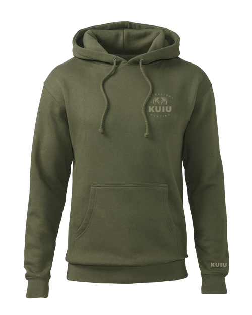 KUIU Ultralight Chest Logo Hoodie | Army