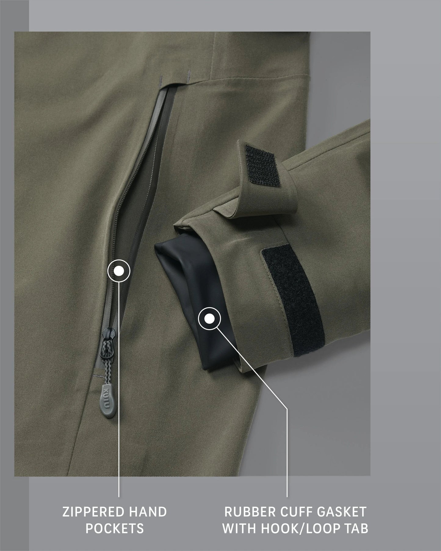 Yukon TR Rain Jacket | Ash